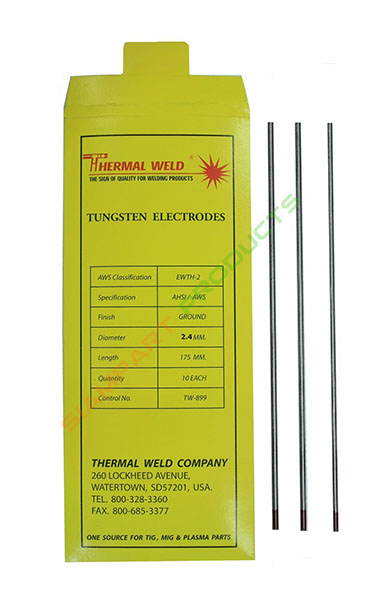 RED TUNGSTEN ELECTRODES (THERMAL WELD)